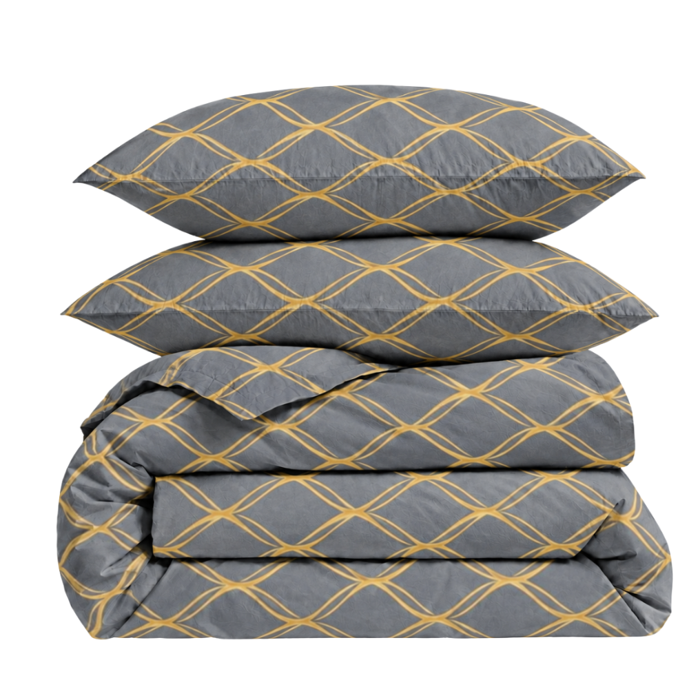 Bettwäsche set „Cross“. Bettwäsche 155x200, 135/140x200 cm, 150x200 cm, 155/160x200 cm, 180x200 cm, 200x200 cm, 200x220 cm. Graues bettwäscheset mit hellbraunen, sandfarbenen, ovalen mustern, die einen modernen und stilvollen look für jedes schlafzimmer schaffen. Bettwäsche set „Cross“. Bettwäsche 155x200, 135/140x200 cm, 150x200 cm, 155/160x200 cm, 180x200 cm, 200x200 cm, 200x220 cm. Graues bettwäscheset mit hellbraunen, sandfarbenen, ovalen mustern, die einen modernen und stilvollen look für jedes schlafzimmer schaffen.