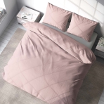 Bettwäsche set "Crystal pink". Bettwäsche für Hotels, 135/140x200 cm, 200x200 cm, 200x220 cm. Elegantes rosa bettwäscheset für einen femininen touch.