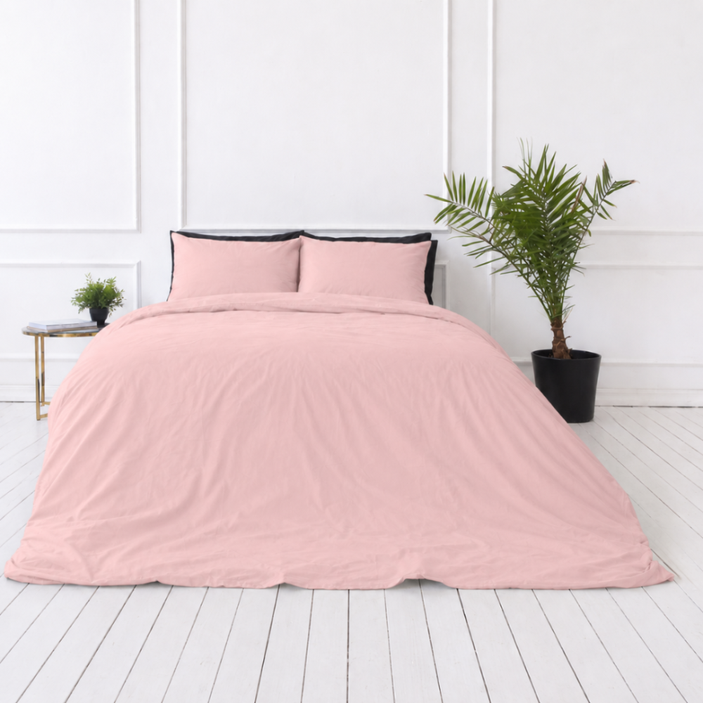 Bettwäsche set "Crystal pink". Bettwäsche 135x200, 135/140x200 cm, 200x200 cm, 200x220 cm. Elegantes rosa bettwäscheset für einen femininen touch.