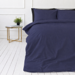 Bettwäsche set "Deep cobalt". Bettwäsche 135x200, 135/140x200 cm, 200x200 cm, 200x220 cm. Das tiefblaue bettwäscheset bringt reichtum in ihr zimmer.