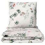 Bettwäsche set "Florescence". Bettwäsche Baumwolle, 135/140x200 cm, 200x200 cm, 200x220 cm. Bettwäsche-set mit blumen, das zarte farbtöne und ein verspieltes pflanzendesign vereint.