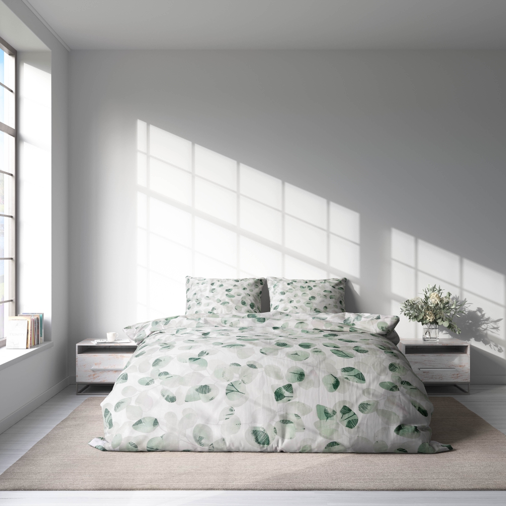 Bettwäsche set "Greenery". Bettwäsche 140x200, 135/140x200 cm