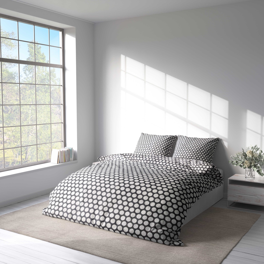 Bettwäsche set "Grey Ripple". Bettwäsche 140x200, 135/140x200 cm, 155/160x200 cm, 200x200 cm, 200x220 cm, 220x240 cm
