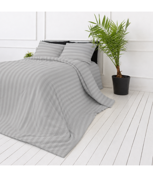 Bettwäsche set "Grey Stripes". Bettwäsche für Hotels