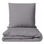Bettwäsche set „Gull“. Bettwäsche für Hotels, 135/140x200 cm, 200x200 cm, 200x220 cm. Graues bettwäscheset, das mit seinem schlichten und neutralen farbton ihrem schlafzimmer einen raffinierten und modernen look verleiht.