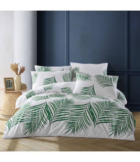 Bettwäsche set "Harley Green". Bettwäsche Baumwolle