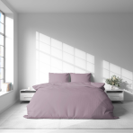 Bettwäsche set "Keepsake Lilac". Bettwäsche Baumwolle, 135/140x200 cm, 200x200 cm, 200x220 cm. Elegante lavendelfarbe und ein dezentes design, das ideal in jedes interieur passt.