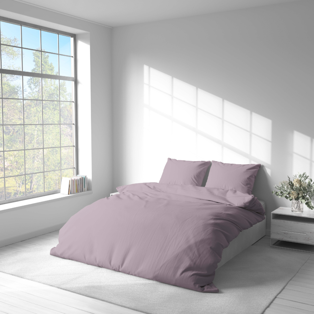 Bettwäsche set "Keepsake Lilac". Bettwäsche Baumwolle, 135/140x200 cm, 200x200 cm, 200x220 cm. Dieses bettwäsche-set zeichnet sich durch eine sanfte lavendelfarbe aus, die ihrem schlafzimmer ein gefühl von komfort und ruhe verleiht.