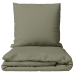 Bettwäsche set „Khaki Grey“. Bettwäsche einfarbig, 135/140x200 cm, 150x200 cm, 155/160x200 cm, 180x200 cm, 200x200 cm, 200x220 cm, 220x240 cm. Einfarbiges bettwäsche-set im farbton khaki grey ohne muster.