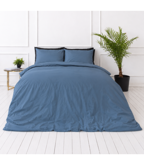 Bettwäsche set „Yale Blue“. Bettwäsche 140x200