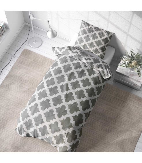 Bettwäsche set "Morocco grey". Bettwäsche 140x200