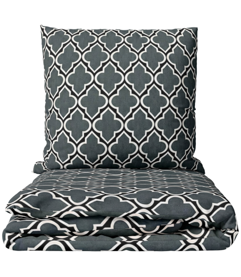 Bettwäsche set "Morocco grey". Bettwäsche 140x200
