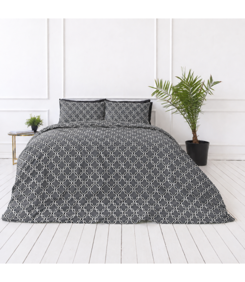 Bettwäsche set "Morocco grey". Bettwäsche 140x200
