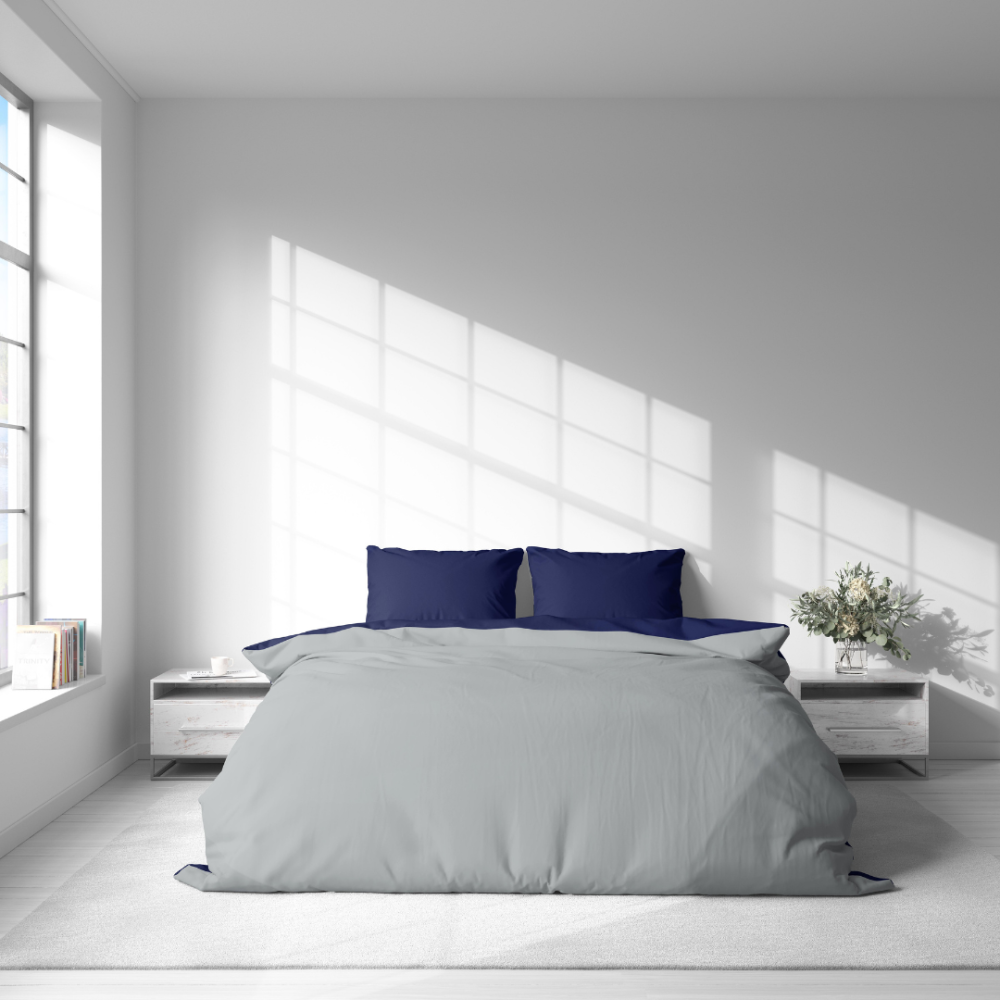 Bettwäsche set "Navy Harbor". Bettwäsche 155x200, 135/140x200 cm, 150x200 cm, 155/160x200 cm, 180x200 cm, 200x200 cm, 200x220 cm, 220x240 cm