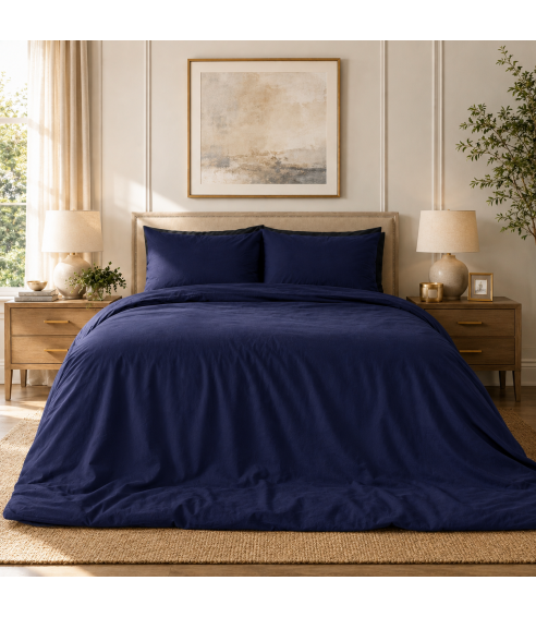 Bettwäsche set "Navy". Bettwäsche für Hotels
