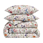 Bettwäsche set "Ophelia". Bettwäsche 155x200, 135/140x200 cm, 150x200 cm, 155/160x200 cm, 180x200 cm, 200x200 cm, 200x220 cm, 220x240 cm. Weißes bettwäsche-set mit blauen, roten, violetten und gelben wiesenblumen. Bettwäsche set "Ophelia". Bettwäsche 155x200, 135/140x200 cm, 150x200 cm, 155/160x200 cm, 180x200 cm, 200x200 cm, 200x220 cm, 220x240 cm. Weißes bettwäsche-set mit blauen, roten, violetten und gelben wiesenblumen.