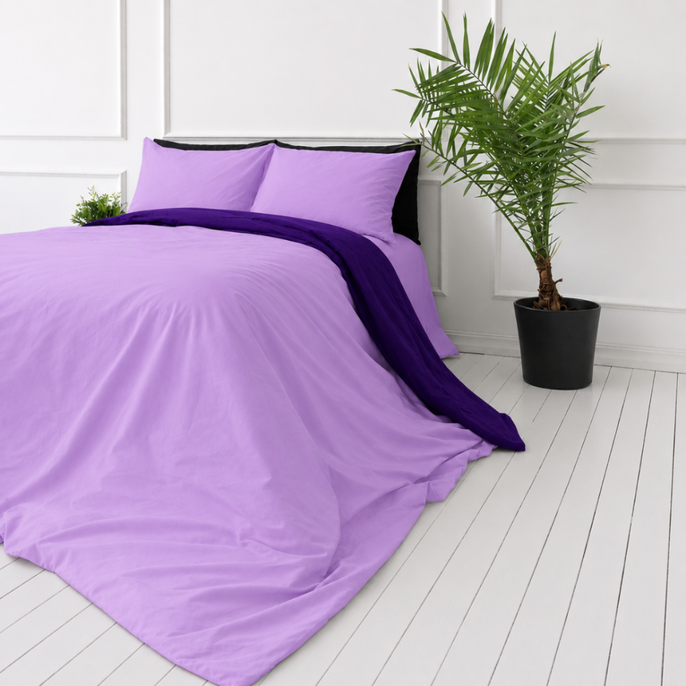 Bettwäsche set „Orchid Pansy“. Bettwäsche 155x200, 135/140x200 cm, 150x200 cm, 155/160x200 cm, 180x200 cm, 200x200 cm, 200x220 cm, 220x240 cm. Modernes violettes bettwäsche-set mit heller und dunkler kombination. Bettwäsche set „Orchid Pansy“. Bettwäsche 155x200, 135/140x200 cm, 150x200 cm, 155/160x200 cm, 180x200 cm, 200x200 cm, 200x220 cm, 220x240 cm. Modernes violettes bettwäsche-set mit heller und dunkler kombination.
