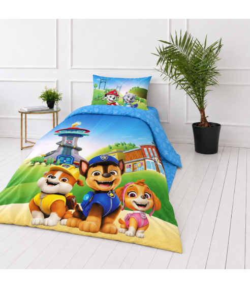 Bettwäsche set "Paw Patrol Blue“. Bettwäsche Baumwolle