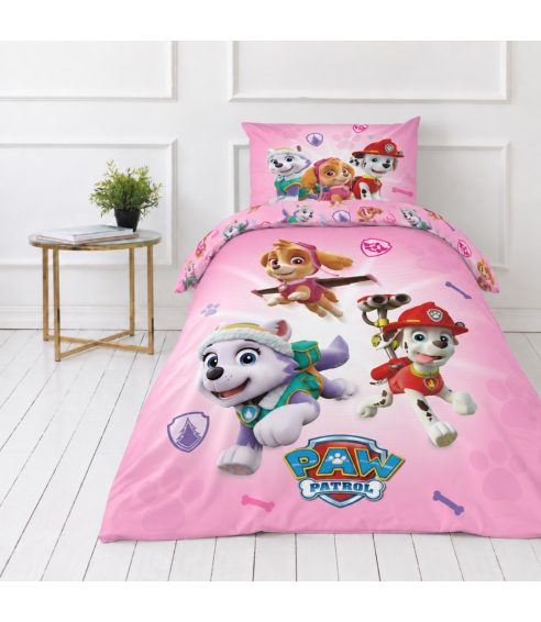 Bettwäsche set "Paw Patrol Pink“. Bettwäsche Baumwolle