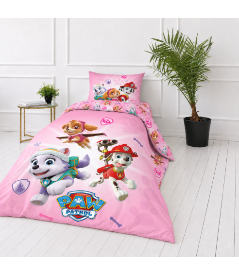 Bettwäsche set "Paw Patrol Pink“. Bettwäsche Baumwolle