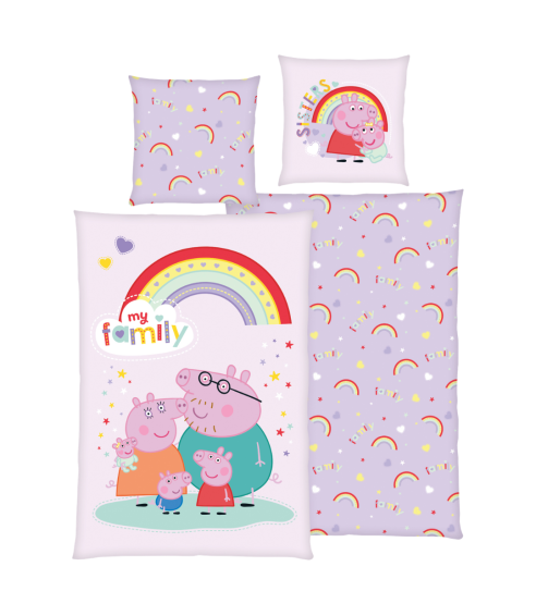 Bettwäsche set "Peppa Pig". Bettwäsche Baumwolle