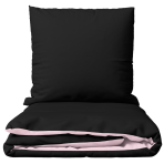 Bettwäsche set "Pink Panther". Bettwäsche 155x200, 135/140x200 cm, 150x200 cm, 155/160x200 cm, 180x200 cm, 200x200 cm, 200x220 cm, 220x240 cm. Beidseitiges bettwäsche-set in schwarz und zartem rosa.