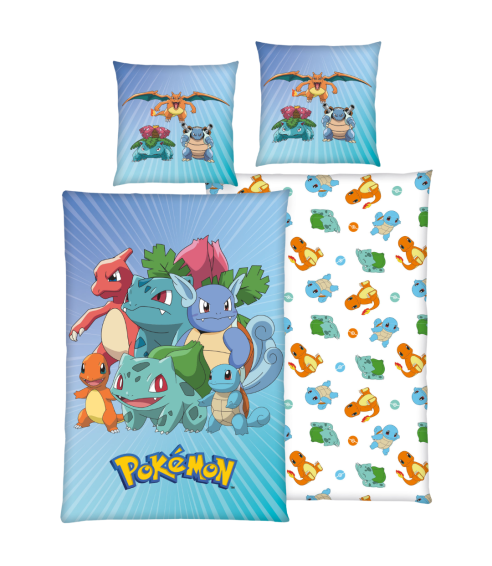 Bettwäsche set "Pokemon". Kinderbettwäsche
