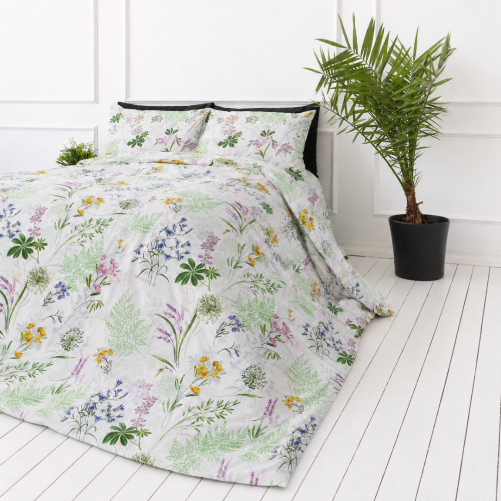 Bettwäsche set "Primavera". Bettwäsche 155x200, 135/140x200 cm, 150x200 cm, 155/160x200 cm, 180x200 cm, 200x200 cm, 200x220 cm, 220x240 cm. Helles bettwäsche-set mit feinem botanischem blumenmuster Bettwäsche set "Primavera". Bettwäsche 155x200, 135/140x200 cm, 150x200 cm, 155/160x200 cm, 180x200 cm, 200x200 cm, 200x220 cm, 220x240 cm. Helles bettwäsche-set mit feinem botanischem blumenmuster