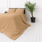 Bettwäsche set "Senape". Beige Bettwäsche, 135/140x200 cm, 150x200 cm, 155/160x200 cm, 180x200 cm, 200x200 cm, 200x220 cm, 220x240 cm. Einfarbiges braun-beiges bettwäsche-set mit minimalistischem design. Bettwäsche set "Senape". Beige Bettwäsche, 135/140x200 cm, 150x200 cm, 155/160x200 cm, 180x200 cm, 200x200 cm, 200x220 cm, 220x240 cm. Einfarbiges braun-beiges bettwäsche-set mit minimalistischem design.