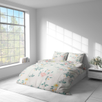 Bettwäsche set "Spring Melody". Bettwäsche Baumwolle, 135/140x200 cm, 200x200 cm, 200x220 cm. Bettwäsche mit elegantem blumenmuster – zart und frisch, perfekt für die auffrischung ihres schlafzimmerdekor.