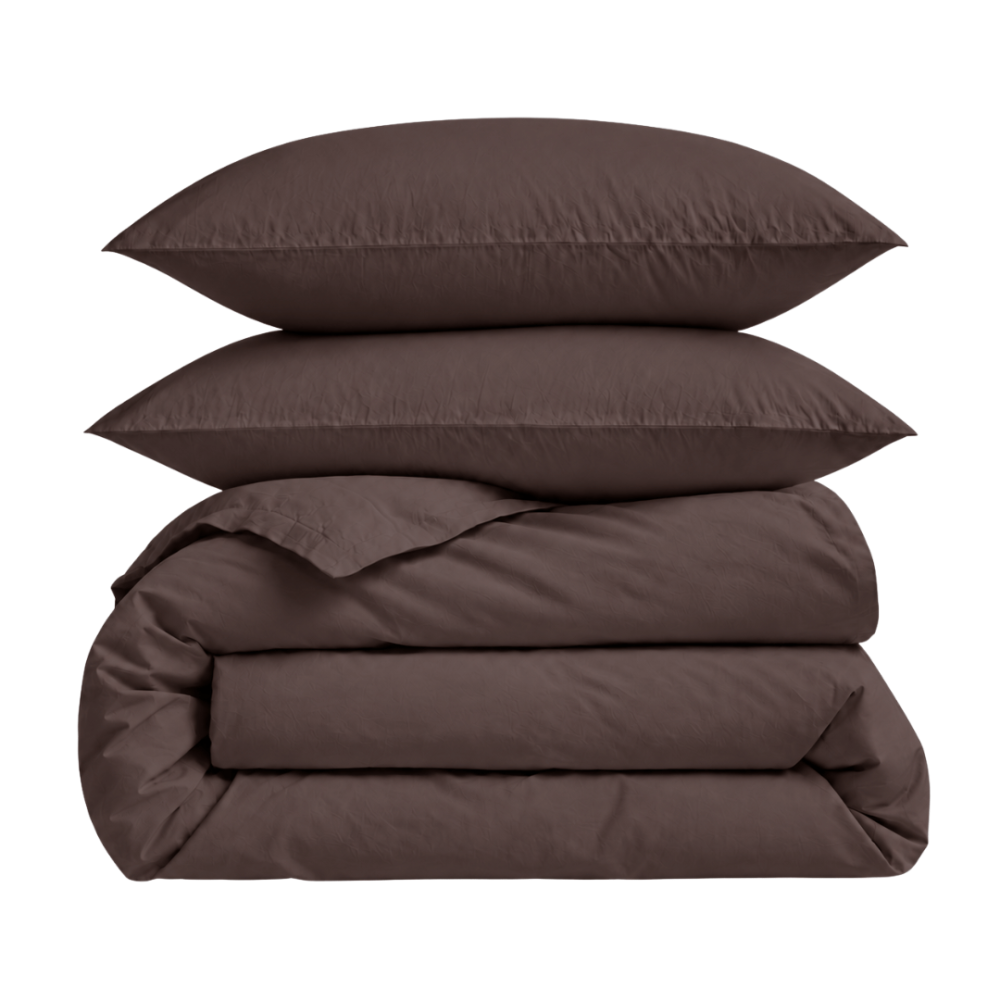 Bettwäsche set "Stucco". Bettwäsche einfarbig, 135/140x200 cm, 155x220 cm, 160x200 cm, 180x200 cm, 200x200 cm, 200x220 cm, 220x240 cm. Einfarbiges dunkelbraunes bettwäsche-set ohne muster. Bettwäsche set "Stucco". Bettwäsche einfarbig, 135/140x200 cm, 155x220 cm, 160x200 cm, 180x200 cm, 200x200 cm, 200x220 cm, 220x240 cm. Einfarbiges dunkelbraunes bettwäsche-set ohne muster.