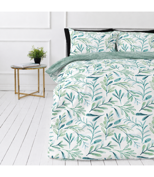 Bettwäsche set „Teal Grove“. Bettwäsche 140x200