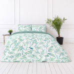 Bettwäsche set „Teal Grove“. Grüne Bettwäsche, 135/140x200 cm, 200x200 cm, 200x220 cm. Botanische bettwäsche mit grünen, blaugrünen und olivfarbenen blättern Bettwäsche set „Teal Grove“. Grüne Bettwäsche, 135/140x200 cm, 200x200 cm, 200x220 cm. Botanische bettwäsche mit grünen, blaugrünen und olivfarbenen blättern