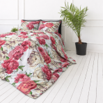 Bettwäsche set "Timeless Elegance". Bettwäsche 155x200, 135/140x200 cm, 150x200 cm, 155/160x200 cm, 180x200 cm, 200x200 cm, 200x220 cm, 220x240 cm. Bettwäsche mit großen rosa, roten und beigen blütenmotiven Bettwäsche set "Timeless Elegance". Bettwäsche 155x200, 135/140x200 cm, 150x200 cm, 155/160x200 cm, 180x200 cm, 200x200 cm, 200x220 cm, 220x240 cm. Bettwäsche mit großen rosa, roten und beigen blütenmotiven
