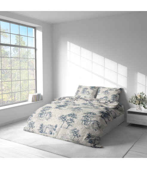 Bettwäsche set "Toile De Jouy Classic". Bettwäsche 140x200