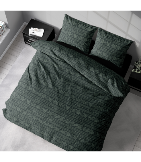 Bettwäsche set "Vitor Green". Bettwäsche Baumwolle