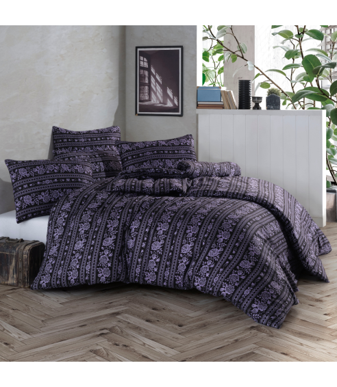 Bettwäsche set "Vitor Purple". Bettwäsche aus Satin