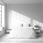 Bettwäsche set "White Stripes". Gemusterte Bettwäsche, 135/140x200 cm, 150x200 cm, 155/160x200 cm, 180x200 cm, 200x200 cm, 200x220 cm