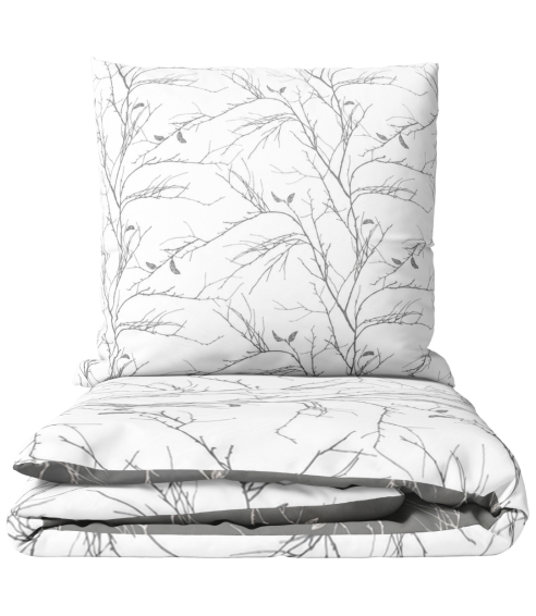 Bettwäsche set „Woodland Gray“. Bettwäsche 140x200