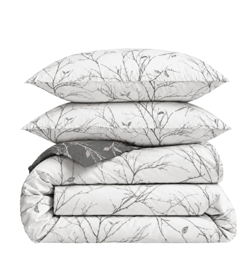 Bettwäsche set „Woodland Gray“. Bettwäsche 140x200