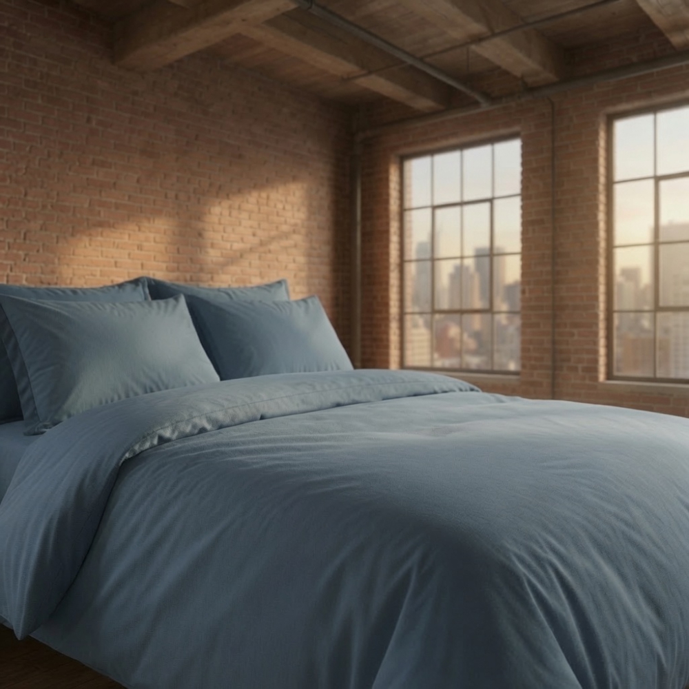 Bettwäsche set „Yale Blue“. Bettwäsche einfarbig, 135/140x200 cm, 150x200 cm, 155/160x200 cm, 180x200 cm, 200x200 cm, 200x220 cm, 220x240 cm. Elegantes staubiges blaues bettwäsche-set in einem raffinierten, gedämpften stahlblau-ton mit subtilen grau-untertönen – eine reiche und vielseitige farbe, die eine ruhige, aber stilvolle atmosphäre schafft. Bettwäsche set „Yale Blue“. Bettwäsche einfarbig, 135/140x200 cm, 150x200 cm, 155/160x200 cm, 180x200 cm, 200x200 cm, 200x220 cm, 220x240 cm. Elegantes staubiges blaues bettwäsche-set in einem raffinierten, gedämpften stahlblau-ton mit subtilen grau-untertönen – eine reiche und vielseitige farbe, die eine ruhige, aber stilvolle atmosphäre schafft.