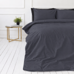 Perkal Bettwäsche „Dark Grey Percale“. Bettwäsche 150x200, 135/140x200 cm, 155x220 cm, 160x200 cm, 180x200 cm, 200x200 cm, 200x220 cm, 220x240 cm. Graphitgraue bettwäsche mit einem dezenten bläulichen unterton. Perkal Bettwäsche „Dark Grey Percale“. Bettwäsche 150x200, 135/140x200 cm, 155x220 cm, 160x200 cm, 180x200 cm, 200x200 cm, 200x220 cm, 220x240 cm. Graphitgraue bettwäsche mit einem dezenten bläulichen unterton.