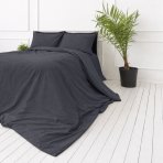 Perkal Bettwäsche „Dark Grey Percale“. Bettwäsche 150x200, 135/140x200 cm, 155x220 cm, 160x200 cm, 180x200 cm, 200x200 cm, 200x220 cm, 220x240 cm. Dunkelgrauer bettdeckenbezug ohne dekorative motive. Perkal Bettwäsche „Dark Grey Percale“. Bettwäsche 150x200, 135/140x200 cm, 155x220 cm, 160x200 cm, 180x200 cm, 200x200 cm, 200x220 cm, 220x240 cm. Dunkelgrauer bettdeckenbezug ohne dekorative motive.
