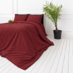 Perkal Bettwäsche „Sun-dried Tomato Percale“. Bettwäsche 150x200, 135/140x200 cm, 155x220 cm, 160x200 cm, 180x200 cm, 200x200 cm, 200x220 cm, 220x240 cm. Sattroter bettdeckenbezug ohne dekorative motive. Perkal Bettwäsche „Sun-dried Tomato Percale“. Bettwäsche 150x200, 135/140x200 cm, 155x220 cm, 160x200 cm, 180x200 cm, 200x200 cm, 200x220 cm, 220x240 cm. Sattroter bettdeckenbezug ohne dekorative motive.