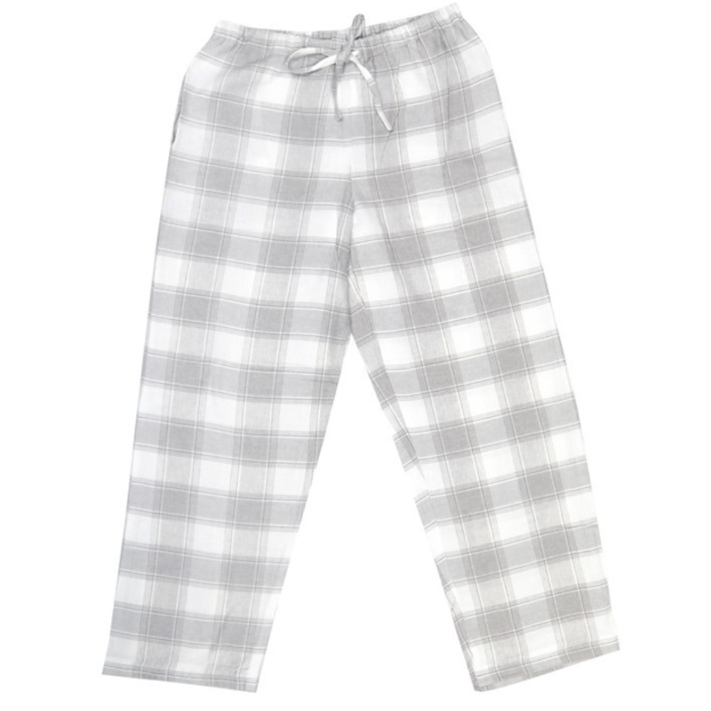 Pyjama „Grey checks“, S/M, L, XL. Dunklere baumwollpyjama mit weichem frottierstoff