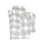 Pyjama „Grey checks“, S/M, L, XL. Schlichte baumwollpyjama mit weicher frottestruktur
