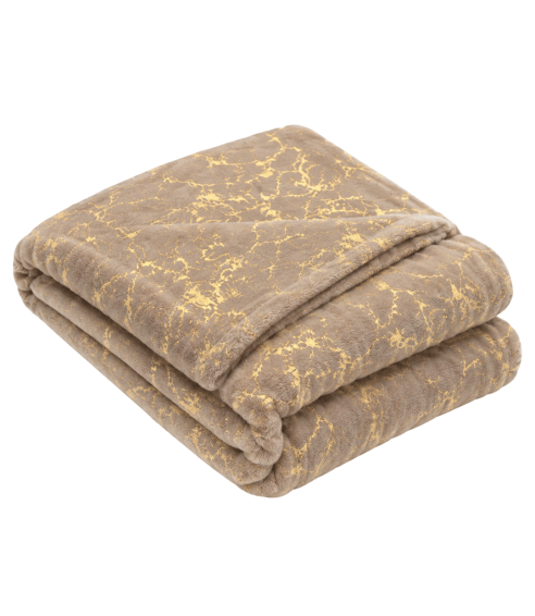 Decke „Gilded Brown fleece blanket“. Tagesdecken