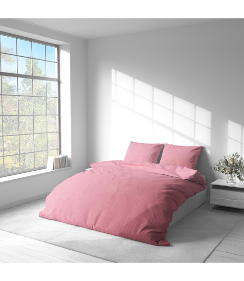 Plüsch Bettwäsche "Minky Rose Solid". Bettwäsche 200x220