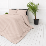 Premium satin bettwäsche set "Classic Coffee Stripe Sateen". Mako Satin Bettwäsche, 135/140x200 cm, 155x220 cm, 160x200 cm, 180x200 cm, 200x200 cm, 200x220 cm, 220x240 cm. Rosabeiger bettdeckenbezug mit vertikalen streifen. Premium satin bettwäsche set "Classic Coffee Stripe Sateen". Mako Satin Bettwäsche, 135/140x200 cm, 155x220 cm, 160x200 cm, 180x200 cm, 200x200 cm, 200x220 cm, 220x240 cm. Rosabeiger bettdeckenbezug mit vertikalen streifen.