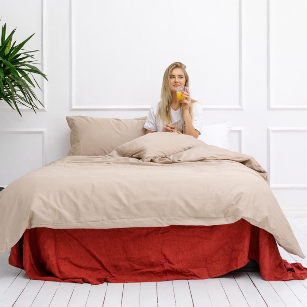 Premium satin bettwäsche set "Classic coffee". Bettwäsche 150x200, 135/140x200 cm, 150x200 cm, 155/160x200 cm, 180x200 cm, 200x200 cm, 200x220 cm, 220x240 cm